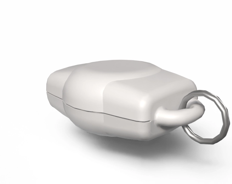 Short Wearable FOB - Key Ring Housing (White)